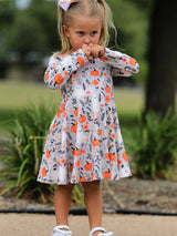 Halloween Pumpkin Ghost Twirl Dress