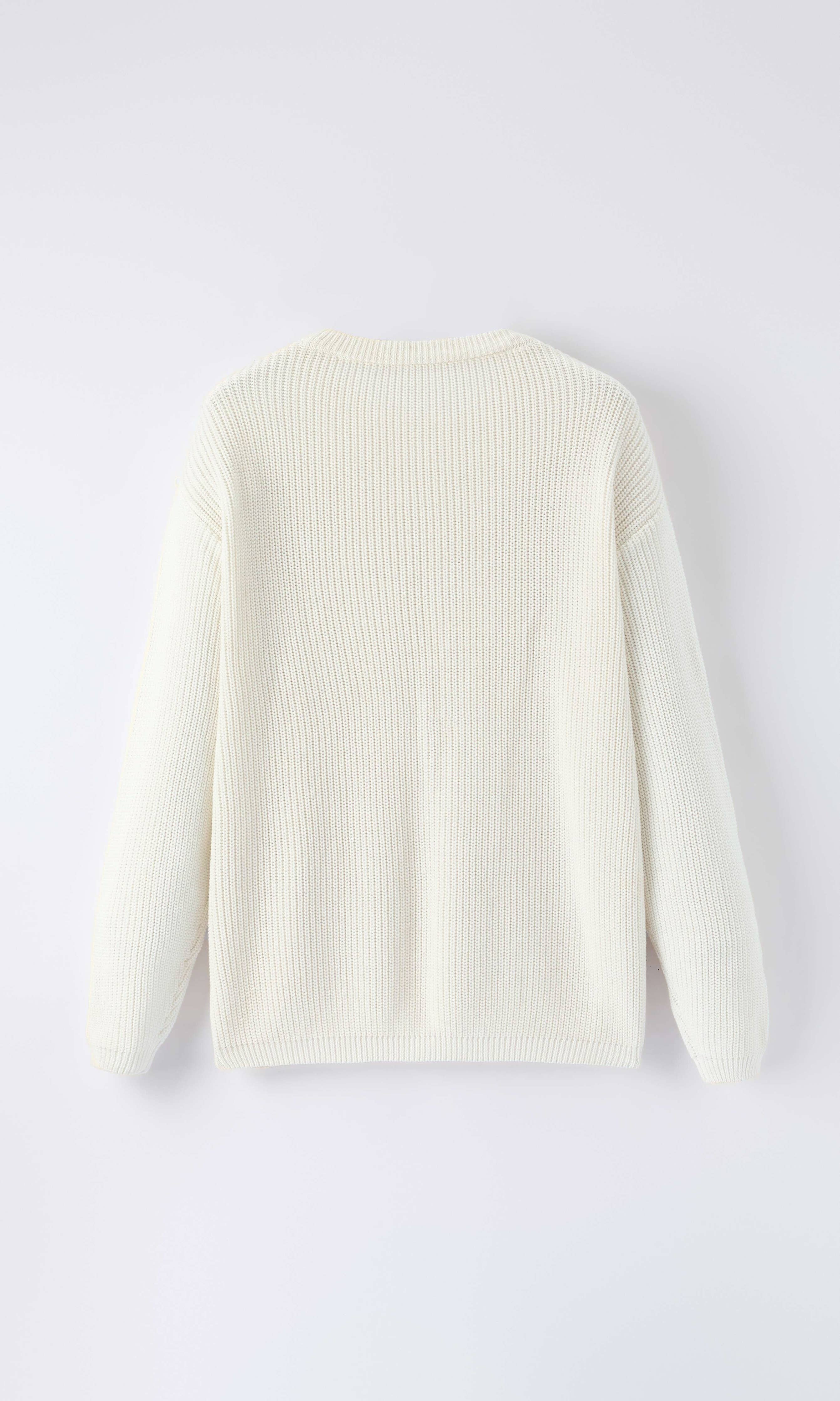Girls Bow Sequins Pullover Sweater