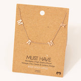 Dainty Mama Charm Necklace