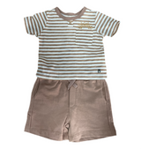 RABBIT + BEAR | 3Pc Organic Short And Sun Shirt Set With Sunglasses