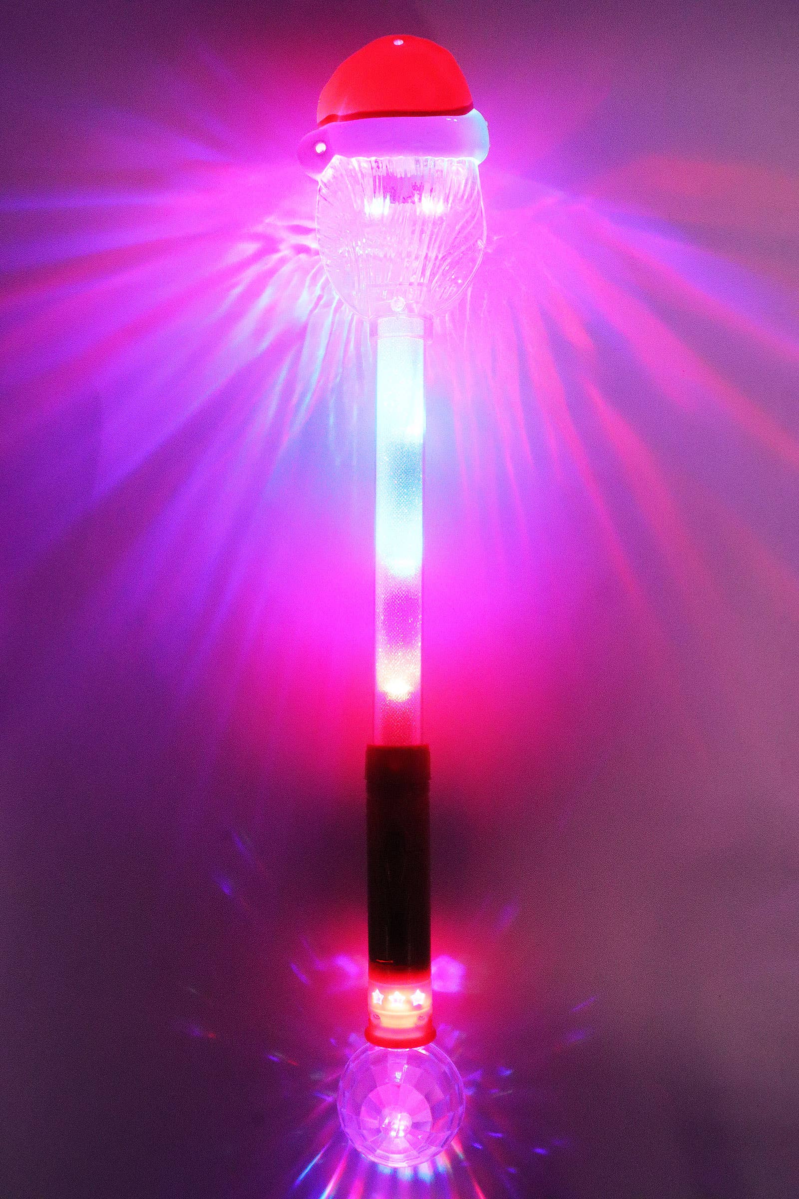 Christmas Santa Colorful Led Light-up Wand