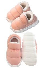 Puffer Cloud Sole Fuzzy Fleece Crib Shoes