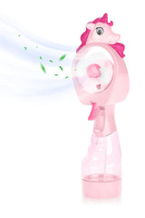 Unicorn Pony Water Spray Misting Electric Fan