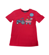 Glow In The Dark Patriotic Tractor T-Shirt 3T