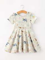 Farm Animal Twirl Girls Dress