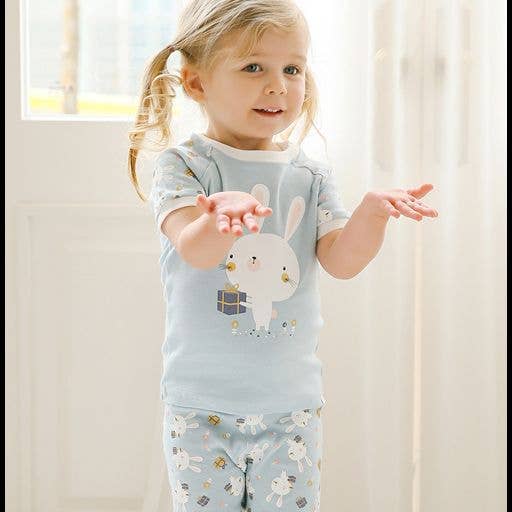 Summer Rabbit Short Sleeve Pajama Set