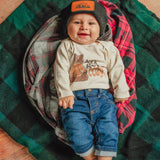 "Let's get cozy" Woodland Bear Soft Winter Baby Clothing