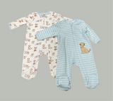 LITTLE ME | PUPPY FUN 2PK FOOTIES - 6M