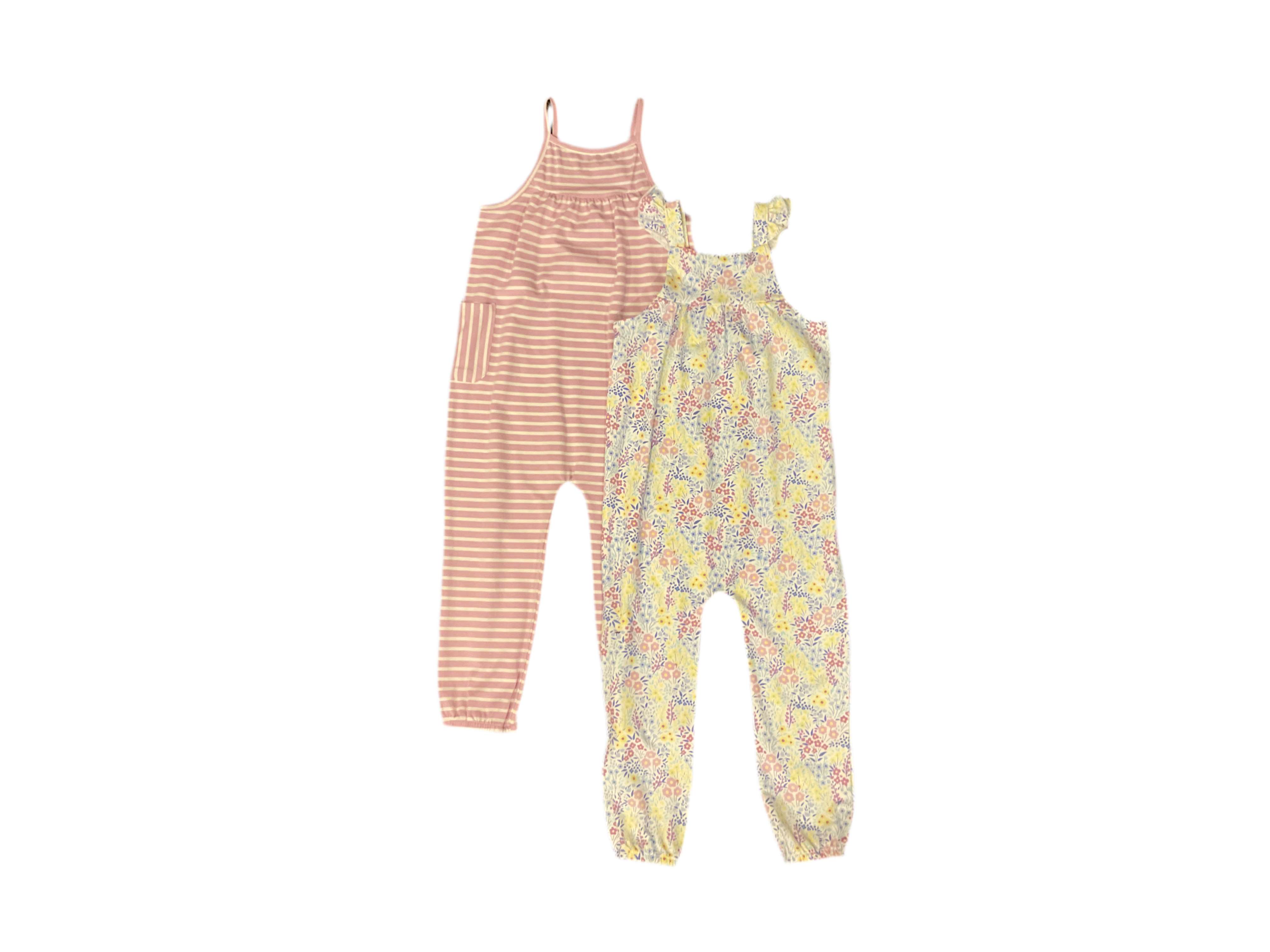 2Pk Floral Jumpsuit-4T