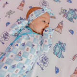 Newborn Knotted Gown - Monsters, Inc. Medley