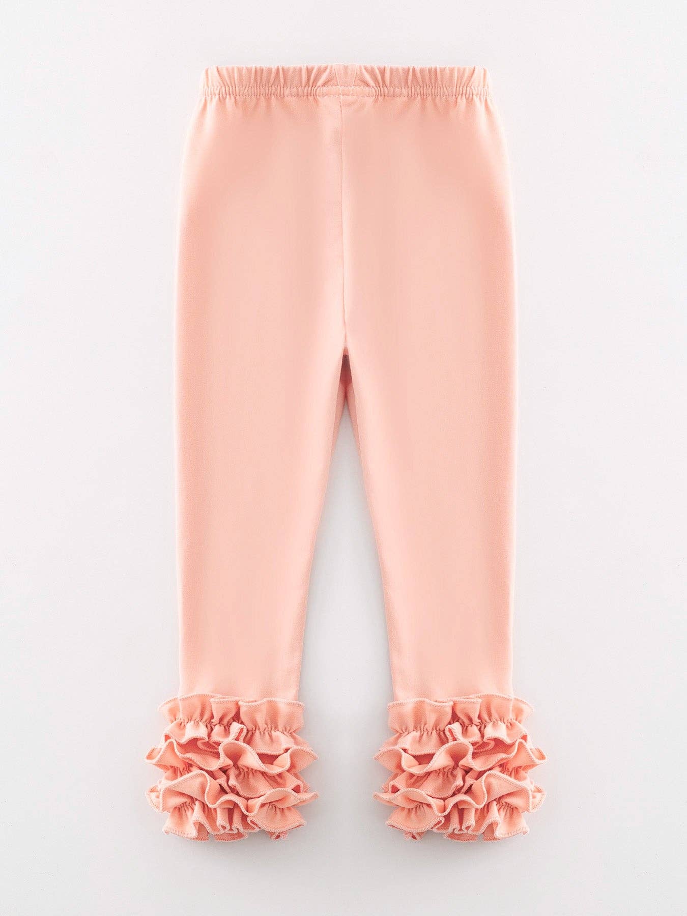 Milk Silk Ruffled Solid Color Pants