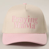 Praying MaMa Embroidery Two-Tone Trucker Hat