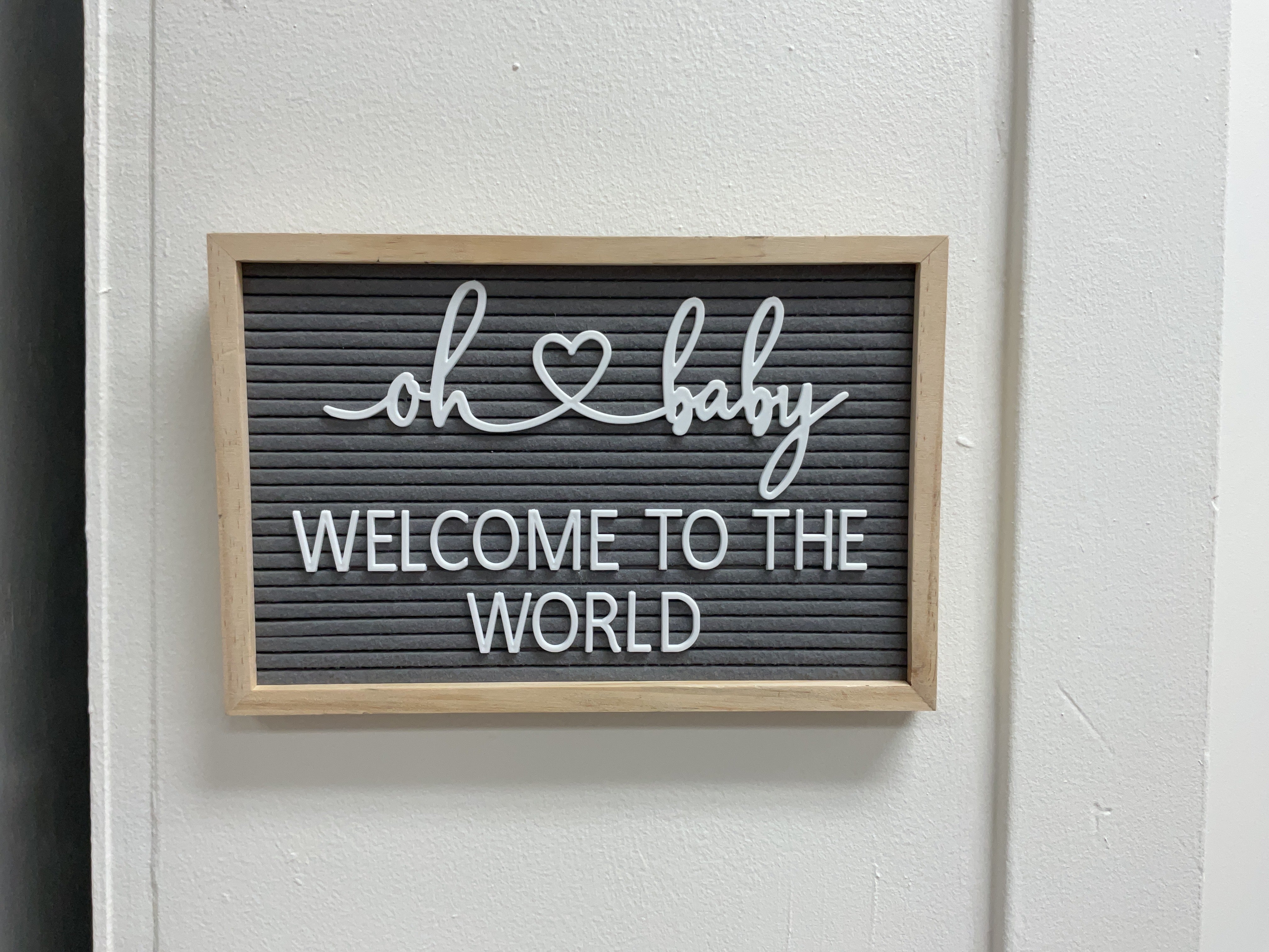 NURSERY SIGN | Oh Baby Welcome To The World