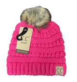 CC baby beanie - New CD Pink one Pom Pom