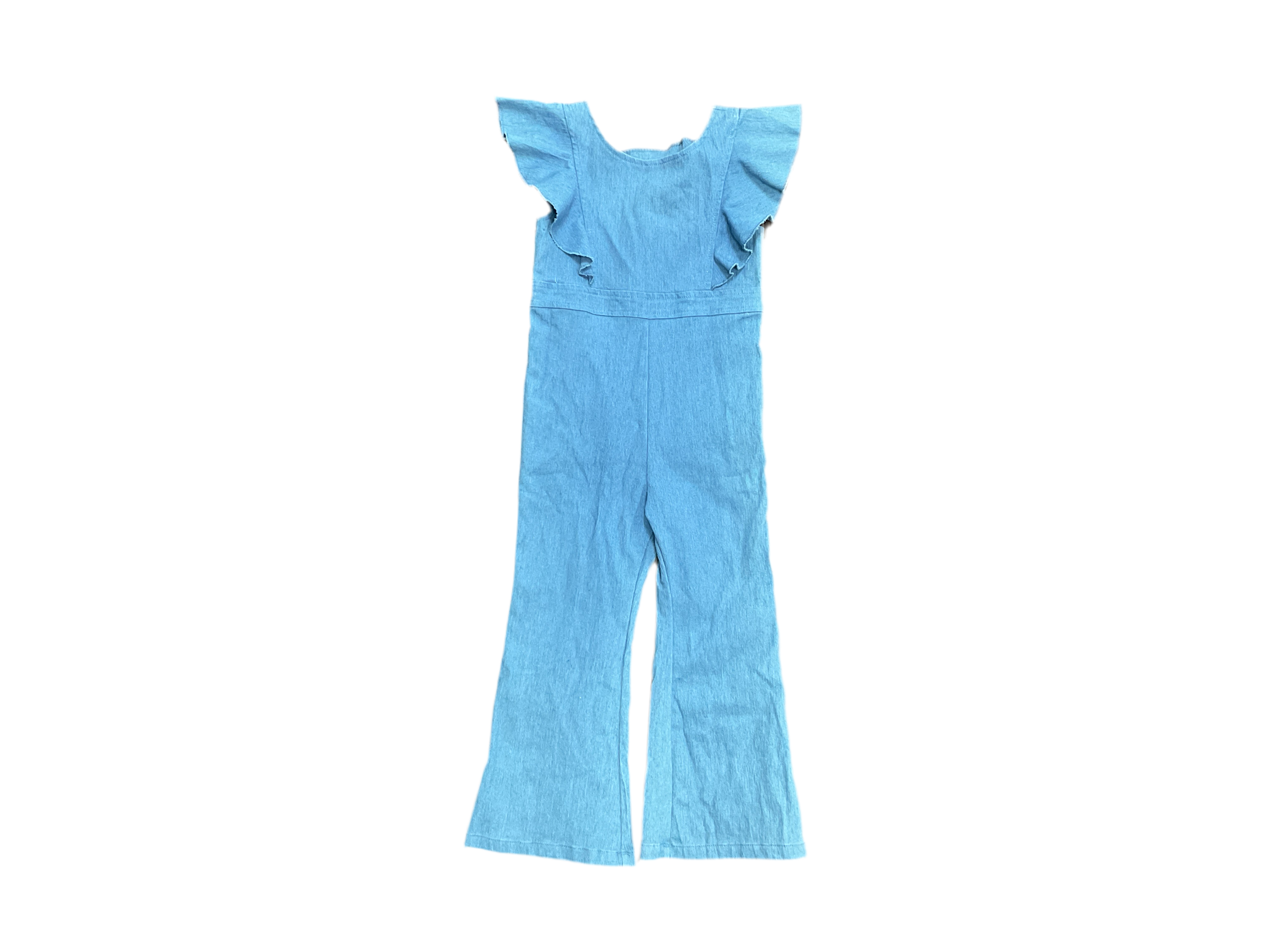 Bailey’s blossoms Emery Denim Flutter Jumpsuit 3T