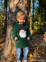 Mud Pie GREEN SANTA ROLLNECK TODDLER SWEATER