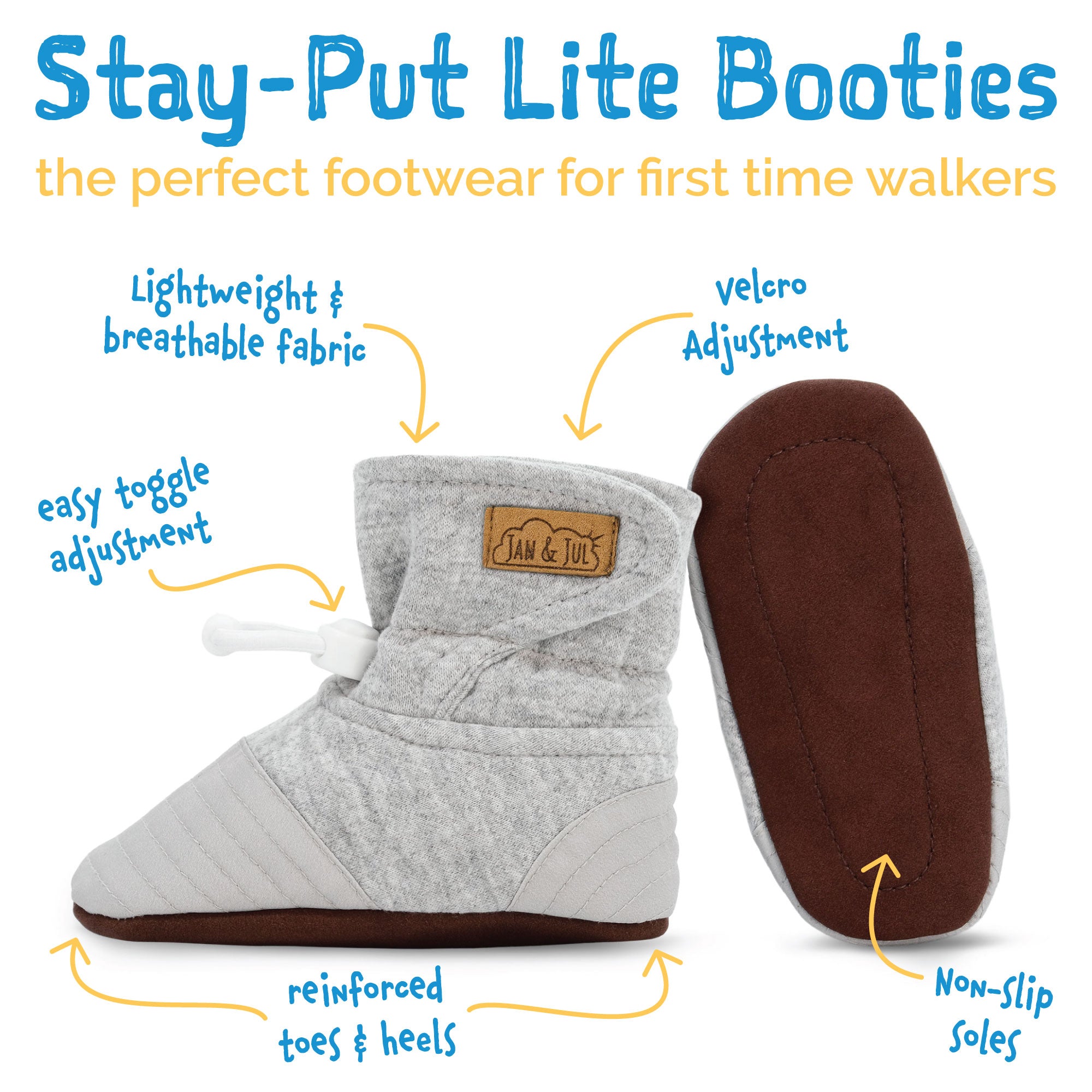 Jan & Jul | Baby Stay-Put Lite Booties