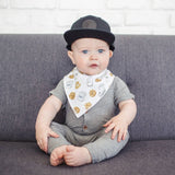 Copper Pearl Chip Baby Bandana Bib Set (4-pack)