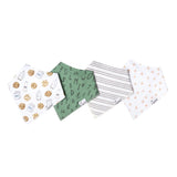 Copper Pearl Chip Baby Bandana Bib Set (4-pack)