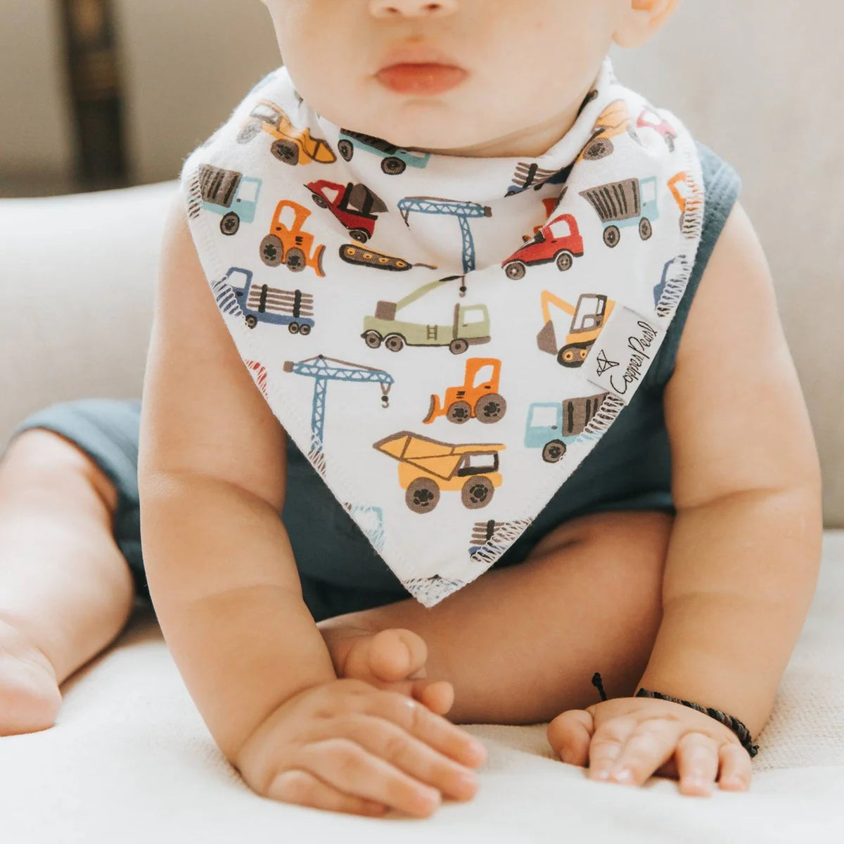 Copper Pearl Diesel Baby Bandana Bib Set