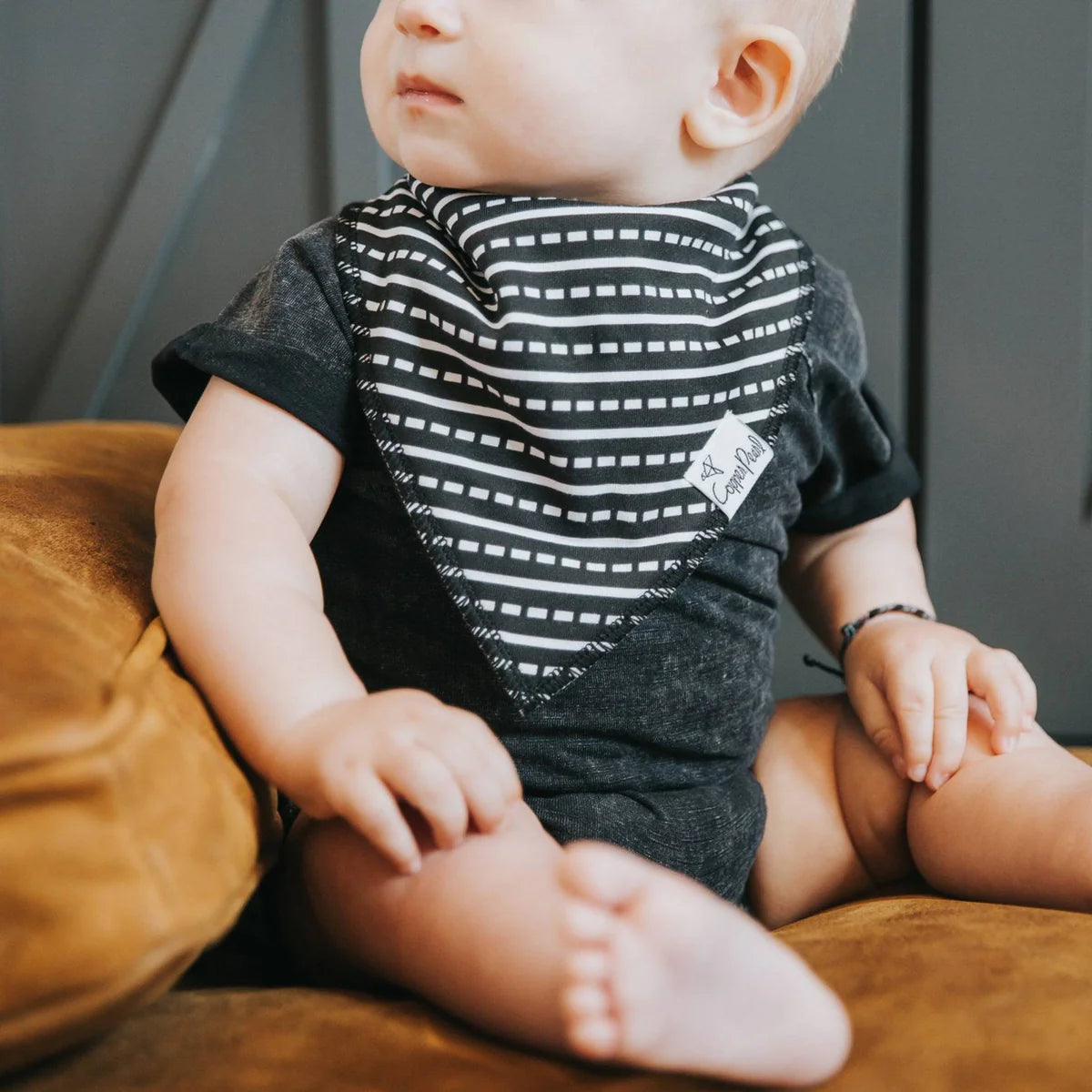 Copper Pearl Diesel Baby Bandana Bib Set