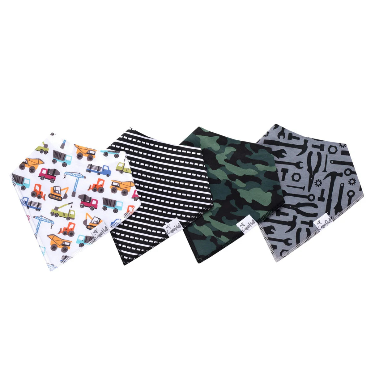 Copper Pearl Diesel Baby Bandana Bib Set
