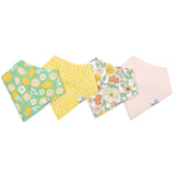 Copper Pearl Lemon Bandana Bib Set (4-Pack)