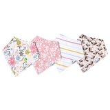 Olive Baby Bandana Bib Set (4-pack)