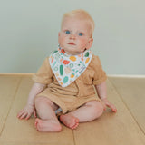 Copper Pearl Veggies Bandana Bib Set (4-Pack)