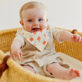 Copper Pearl Veggies Bandana Bib Set (4-Pack)