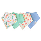 Copper Pearl Veggies Bandana Bib Set (4-Pack)
