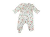 Little Me- 2Pk Pink Floral Footies