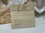NURSERY SIGN | Hello My Name Is…