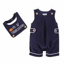 MUD PIE | MY 1ST THANKSGIVING SHORTALL OUTFIT