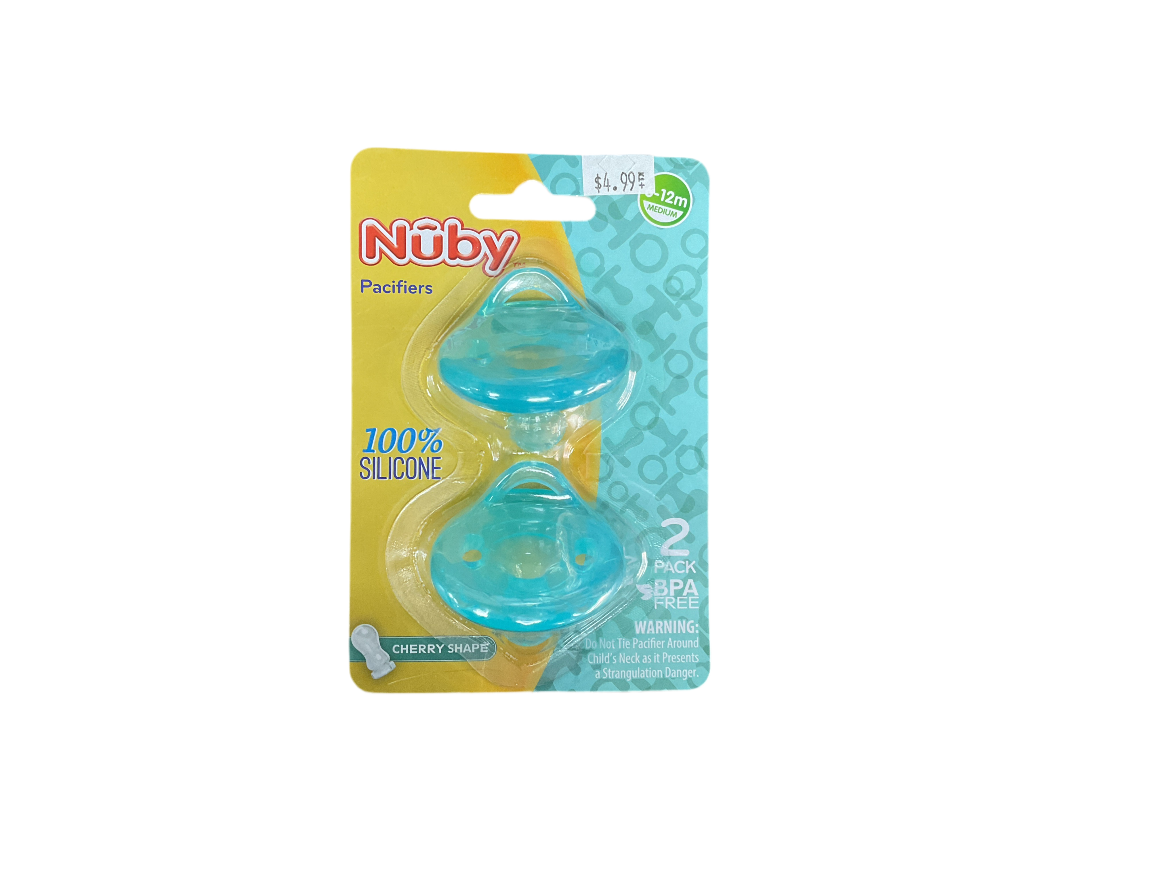 Nuby- Cherry Shaped Silicone Pacifiers