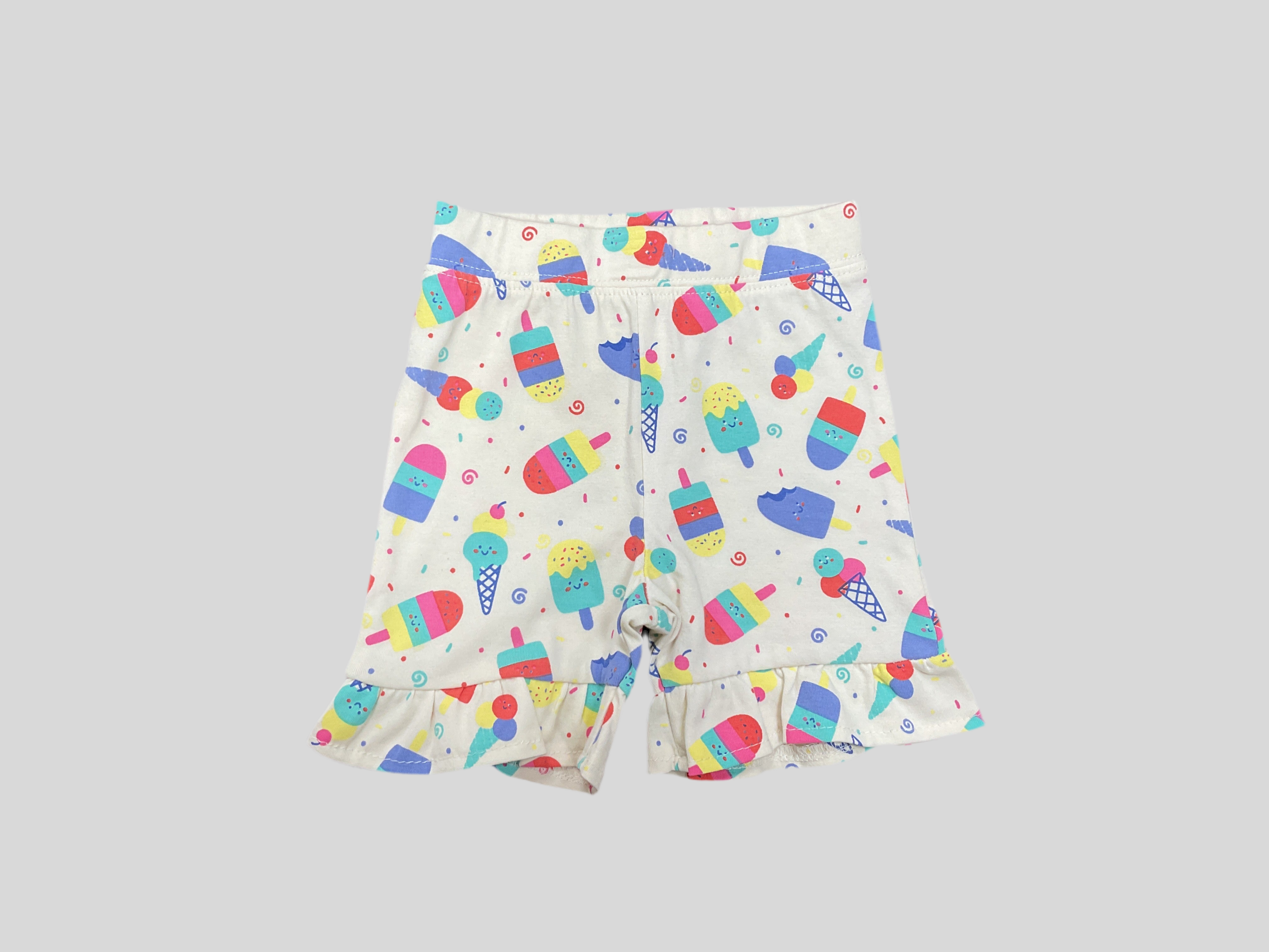 MINIBAMBA | ice cream “besties” 2Pc short and tee shirt set