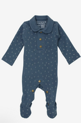 Organic Polo Footie Abyss Dot