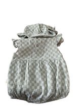 Rabbit + Bear Mint Romper and Hat