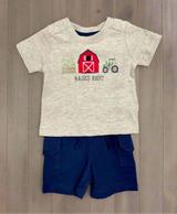 MINIBAMBA | Raised Right T-Shirt & Short 2Pc Set