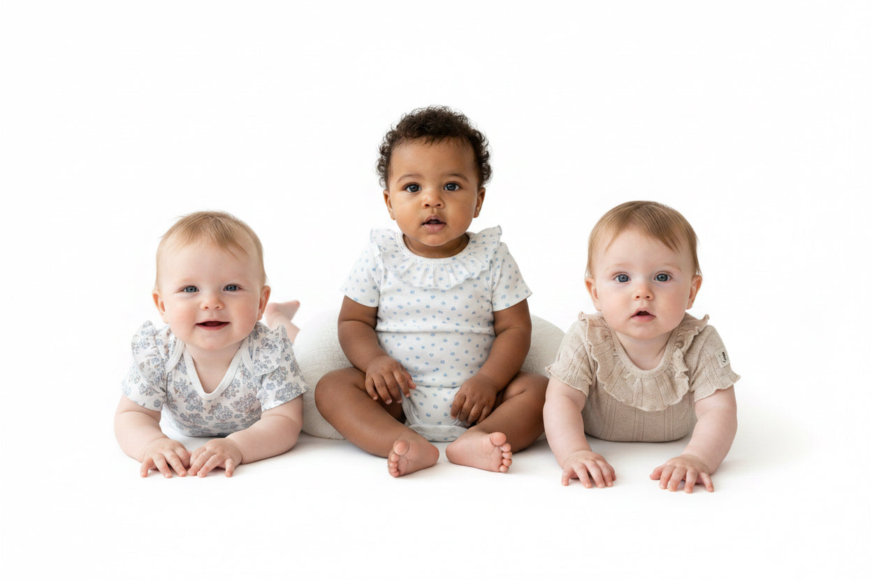 Rabbit + Bear 1PC Organic Onesie