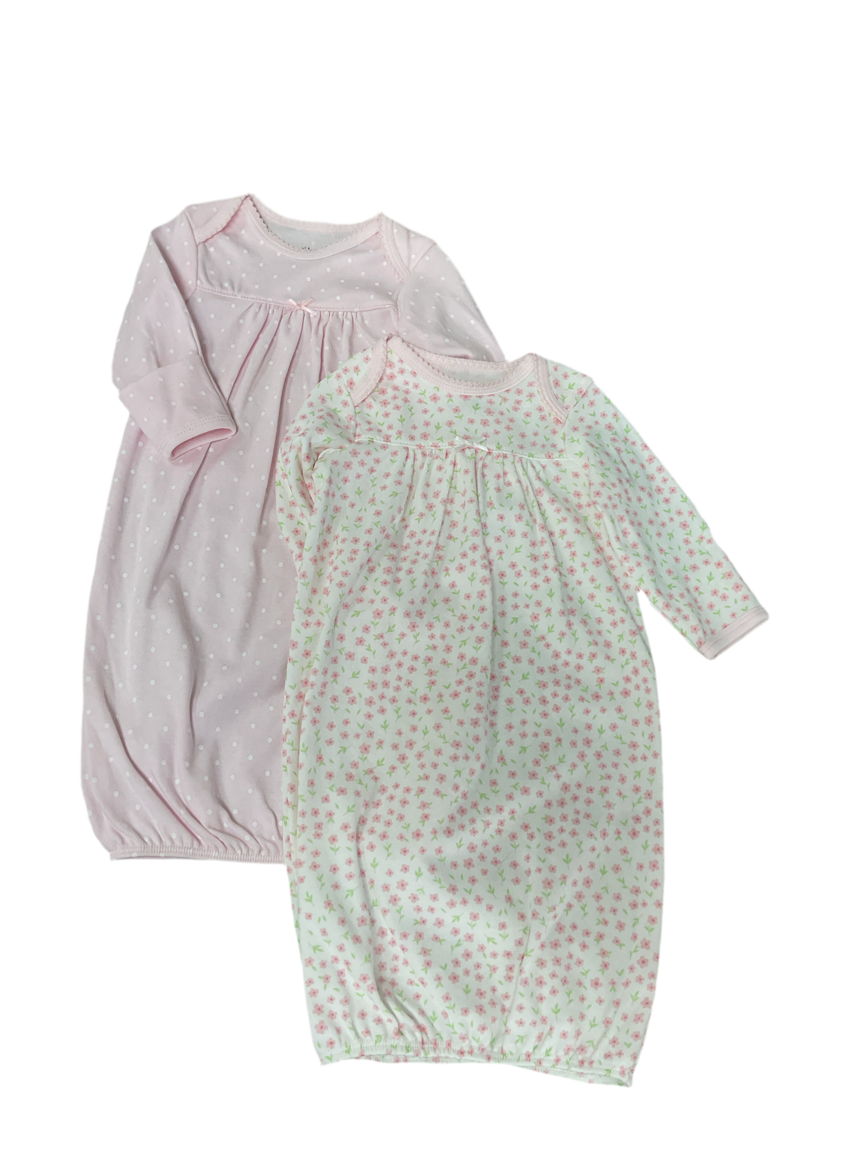 LITTLE ME | Organic Cotton 2Pc Gowns 0-3M