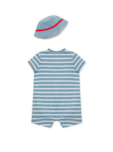 Little Me- Baseball Romper W Hat
