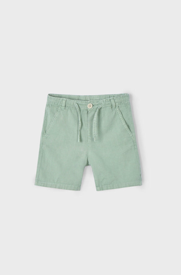 MAYORAL | Boy Drawstring Linen Shorts - Dark Laure