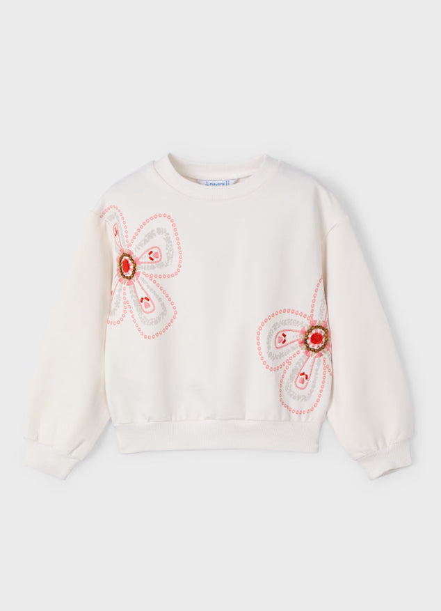 MAYORAL | Girl Applique Sweatshirt