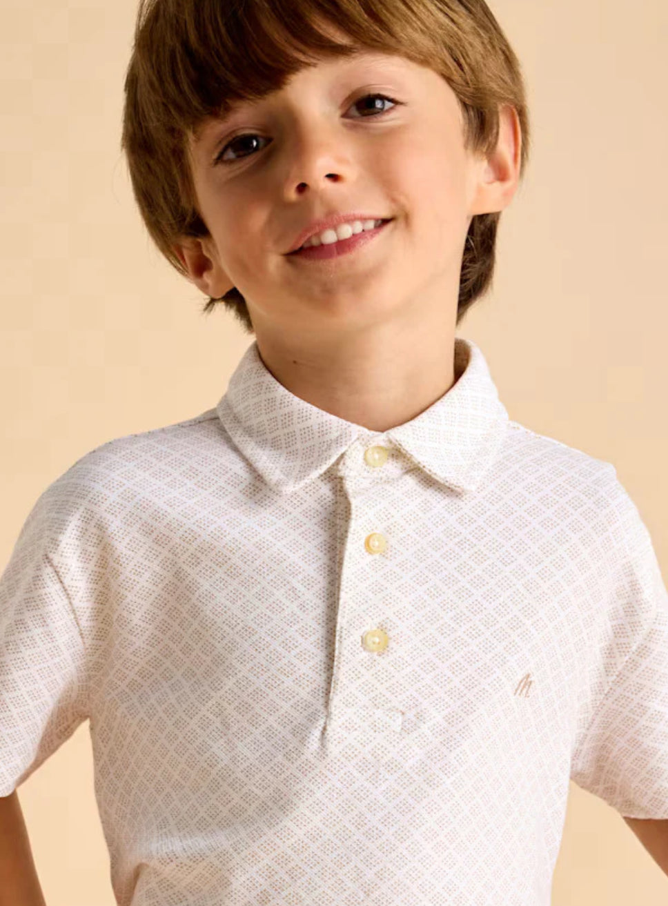 MAYORAL | Boy Geometric Print Polo Shirt - Arena