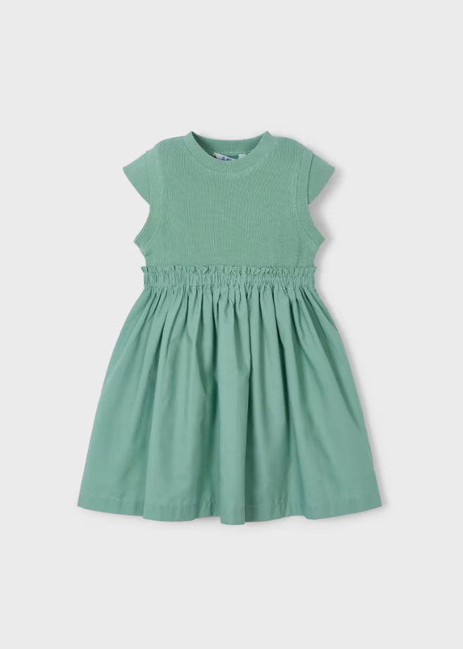 Mayoral | Girl Ribbed Combined Dress