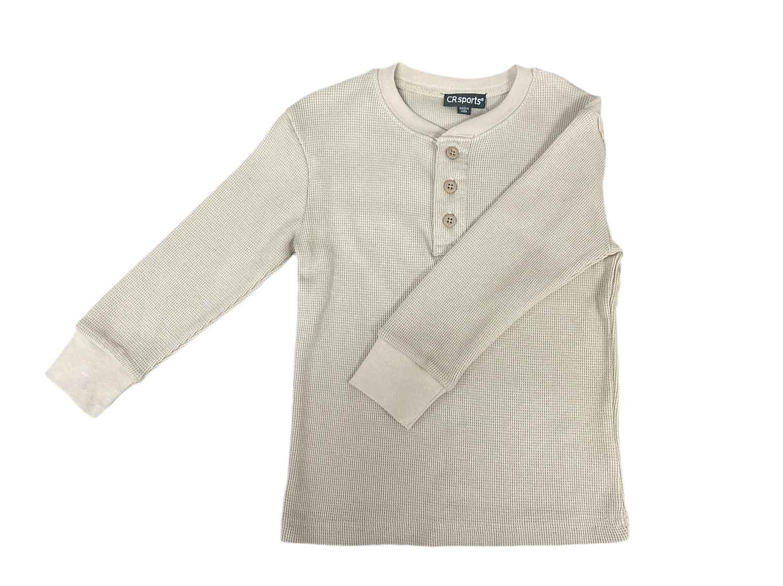 CR Sports Basic Thermal Henely-Cream