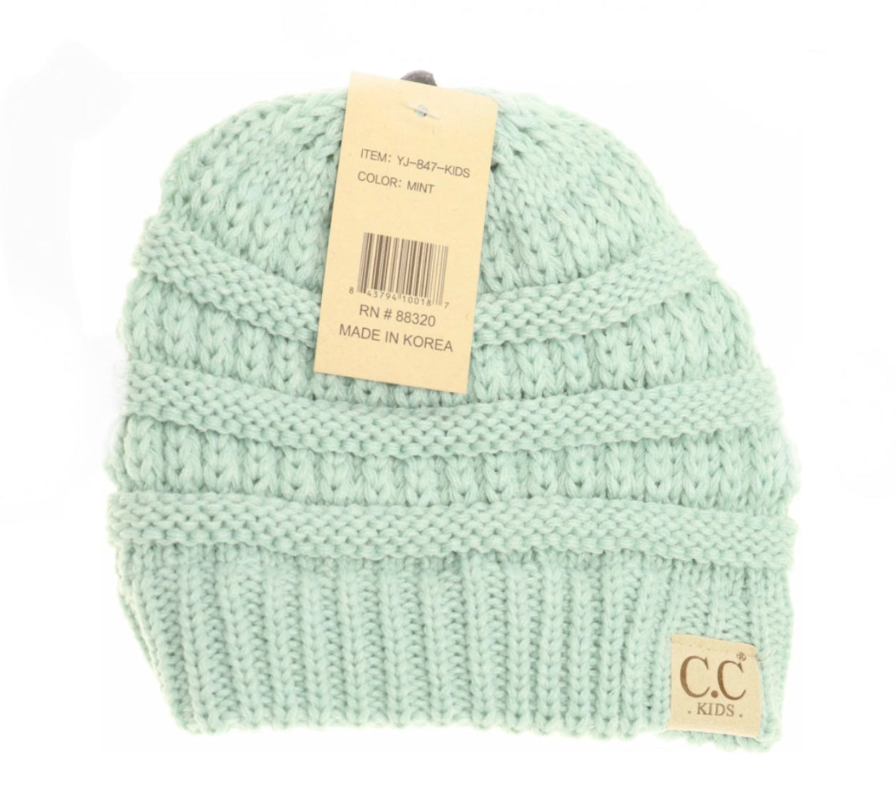 CC Beanie- Kids Solid Beanie mint