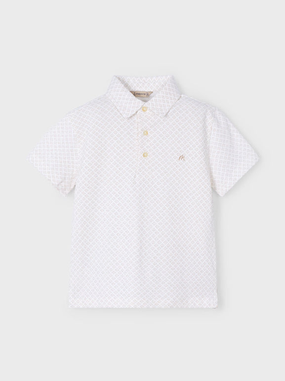 MAYORAL | Boy Geometric Print Polo Shirt - Arena