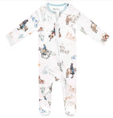 Copper Pearl | Zip Up Footie - Boone